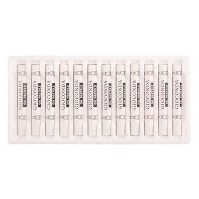 KOH Ölpastellkreide rund 12er Pack titanium whithe