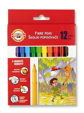 KOH Fasermaler Dschungel 2 mm Spitze 12er Papp-Etui