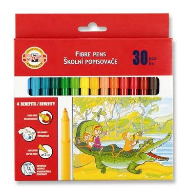 KOH Fasermaler Dschungel 2 mm Spitze 30er Papp-Etui