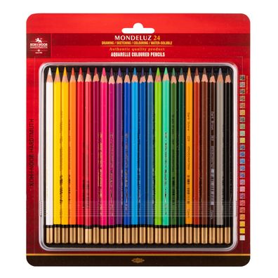 KOH Buntstifte Aquarell Mondeluz 24er Metalletui Blister