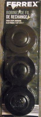 Ferrex Electrique f-ert 450-2 Ferrex 1 x 3 Spulen Doppelfaden Nylon 10 m 1,3mm Ø
