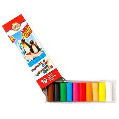 KOH Modelliermasse- Knetmasse 10er Pack u. Werkzeug - 200 g