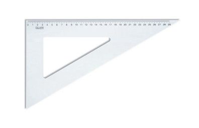 KOH Dreieck Plast 60° 29 cm Lineal transparent