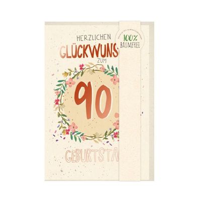 SKOR Glückwunschkarten Geburtstag " Zahl - 90 " sortiert 1St