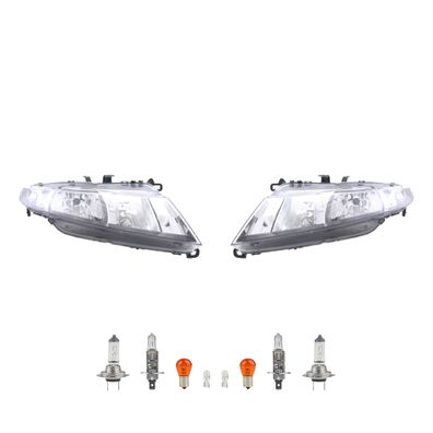 Scheinwerfer Halogen passend für Honda Civic Set mit Leuchtmittel Links Rechts