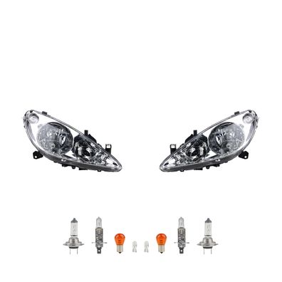 Scheinwerfer Halogen passend für Peugeot 307 08/00-06/05 Leuc. Satz Links Rechts