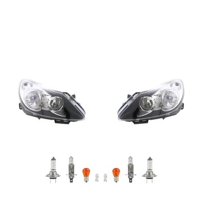 Scheinwerfer Halogen passend für Opel Corsa D 06-10 Satz Leuc. Satz Links Rechts