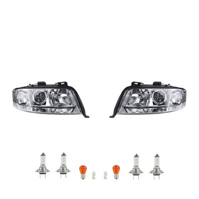 Scheinwerfer Halogen passend für Audi A6 4B 08/01-01/05 Leuch. Satz Links Rechts