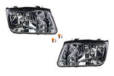 Scheinwerfer Halogen HSW passend für VW Bora 1J2 98-05 DE- Leuchtmittel Satz L R