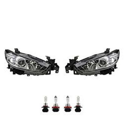 Scheinwerfer Halogen Front passend für Mazda 6 GJ GL 12-15 Leuchtmittel Satz L R