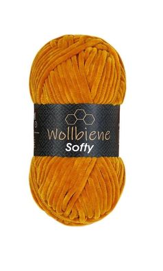 Wollbiene Softy Gold, Wolle, Chenille, Wolle, Häkeln, Stricken
