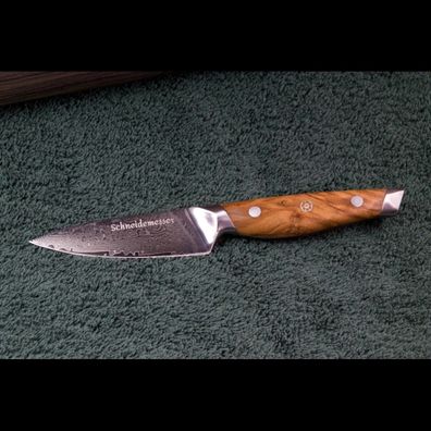 SKeld™ - Schneidemesser | Gemüsemesser | Damastmesser | Küchenmesser |Olivenholz