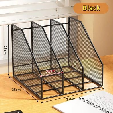 Organiseur de Bureau en Métal - Rangement Vertical pour Dossiers et Documents