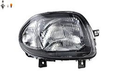 Scheinwerfer Halogen passend für Renault Clio BB BC CB 98-01 Rechts Leuchtmittel
