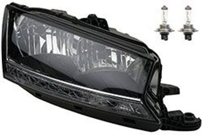 Scheinwerfer kompatibel zu Skoda Fabia 18- rechts mit LWR TFL LED + Leuchtmittel