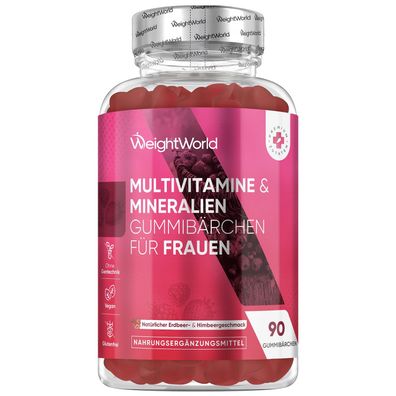 WeightWorld Multivitamin Gummies für Frauen Mit Calcium, Folsäure, Hyaluron, Zink