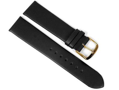 Berlin Ersatzband Uhrenarmband Kalbsleder Band schwarz 23233G