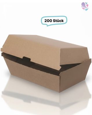 Lunchboxen aus Wellpappe, 200 Stück, 3 Größen, to go, take away, recyclebar