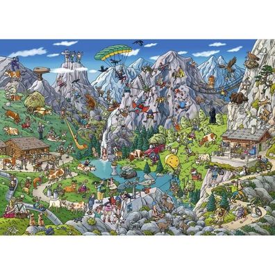 HEYE Puzzle Alpenspaß 1000 Teile