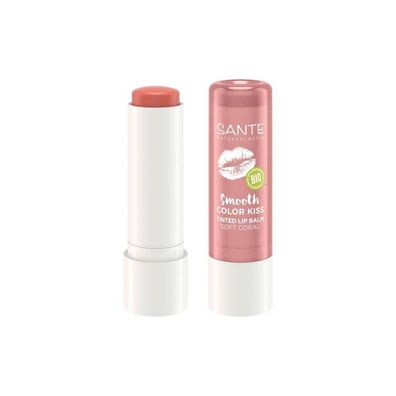 Sante Smooth Color Kiss getönter Lippenbalsam Sanftes Koralle