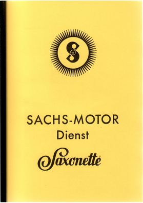 Reparaturanleitung Sachs Saxonette Motorfahrrad, Oldtimer