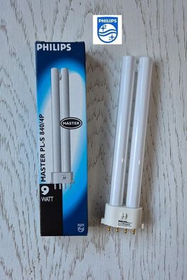 Philips Master 9W/840 Kompaktleuchtstofflampe 2G7 PL-S PLS 4P Kaltweiß