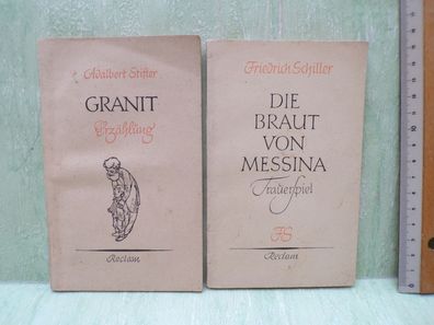 Adalbert Stifter Grant Reclam ´50 Friedrich Schiller Die Braut von Messina Reclam ´53