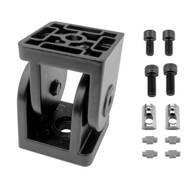 KLAK 40 - Gelenkverbinder Gelenk Winkelverbinder Nut 8 für Aluprofil 40-er schwarz