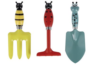 Esschert DESIGN Gartenwerkzeug "Insekten" für Kinder 3er Set 412129
