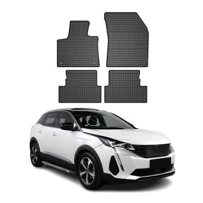 2016-2025 Peugeot 3008 Fußmatten Gummi Schwarz 4 tlg