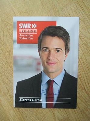 SWR Fernsehmoderator Florens Herbst - handsigniertes Autogramm!!!
