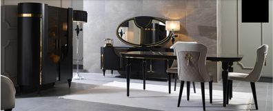 Tisch Holz Tische Modern Design Esszimmer Ess Luxus Tisch im italienischen Stil