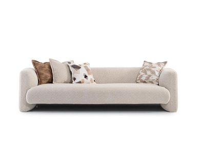 Elegantes Beiges Stoffsofa für Wohnzimmer und Flur