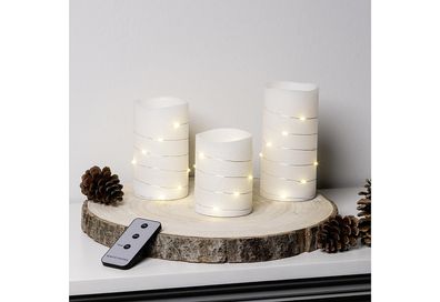 HI LED Wachskerzen 3er Set 412444