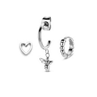 Victoria Silberne Bienen Ohrring Set