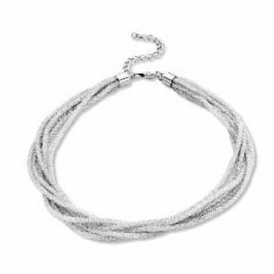 Victoria Silbernes Netz-Halskette