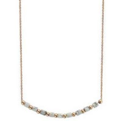 Victoria Rose goldfarbene weiße Perlenkette