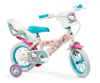 12 Zoll Kinder Mädchen Fahrrad Kinderrad Rad Bike Hello Kitty 1249