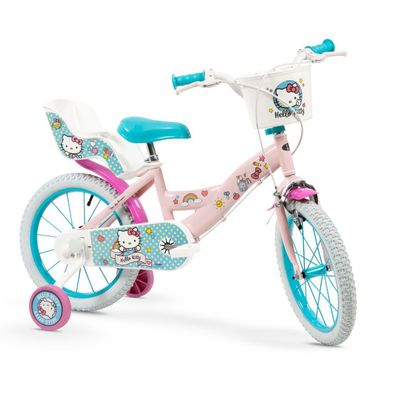 14 Zoll Kinder Mädchen Fahrrad Kinderfahrrad Rad Bike Hello Kitty 1449