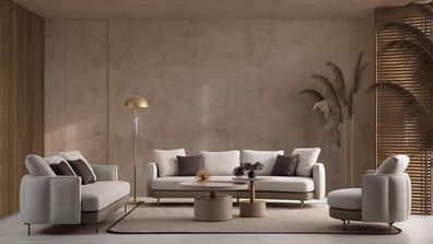 Loungemöbel Sofagarnitur Sofalandschaft Sitzgarnitur Polsterecke Sofa Couch 5tlg