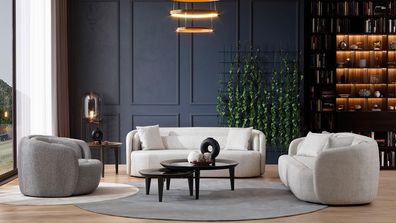 Loungemöbel Sofagarnitur Sofalandschaft Sitzgarnitur Polsterecke Sofa Couch 4tlg