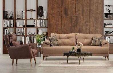 Elegante Sofagarnitur 3 + 1 Sitzer Komfort und Moderner Stil für Ihr Wohnzimmer