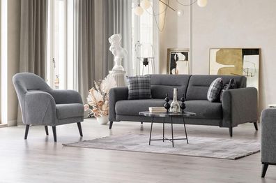 Komfortable 3 + 1 Sofagarnitur Stilvolles Design für gemütliches &elegantes Wohnen
