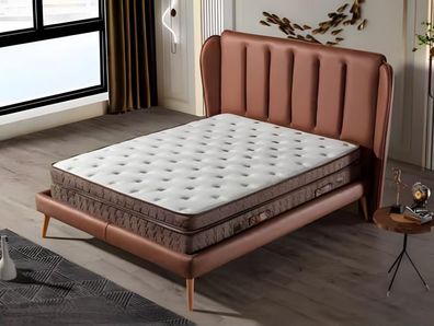 Luxuriöses Boxspringbett Elegantes Kopfteil für Komfort und stilvolles Wohnen