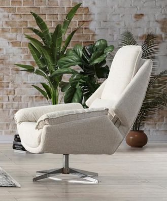Moderner Beige Relaxsessel für stilvolles Wohnen Elegantes Design