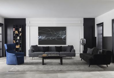 Sofagarnitur Set 4 + 3 + 1 Couchtisch Sofa Couch Möbel Sitzgarnitur Polster