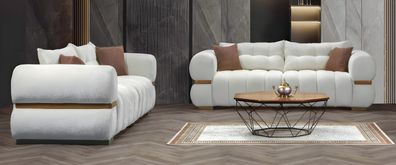 Sofagarnitur Italienischer Stil Sitzgarnitur Wohnlandschaft Sofa Couch 4 + 4