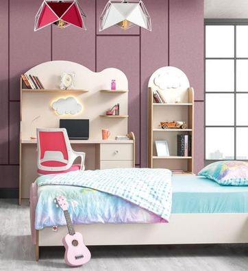 Rosa Schreibtisch Designer Jugendzimmer Buecherregal Holz Kinderzimmer Möbel