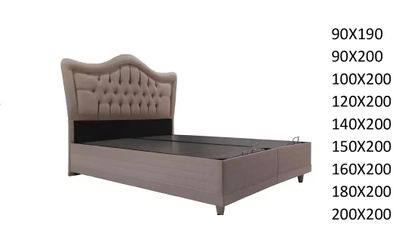 Luxus Bett mit Kingsize Matratze Hotelbett Bettkasten Schlafzimmer Betten