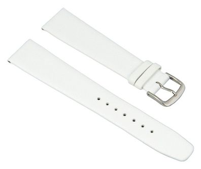 Uhrenarmband Kalbsleder Weiss ohne Naht Jazz 26217S